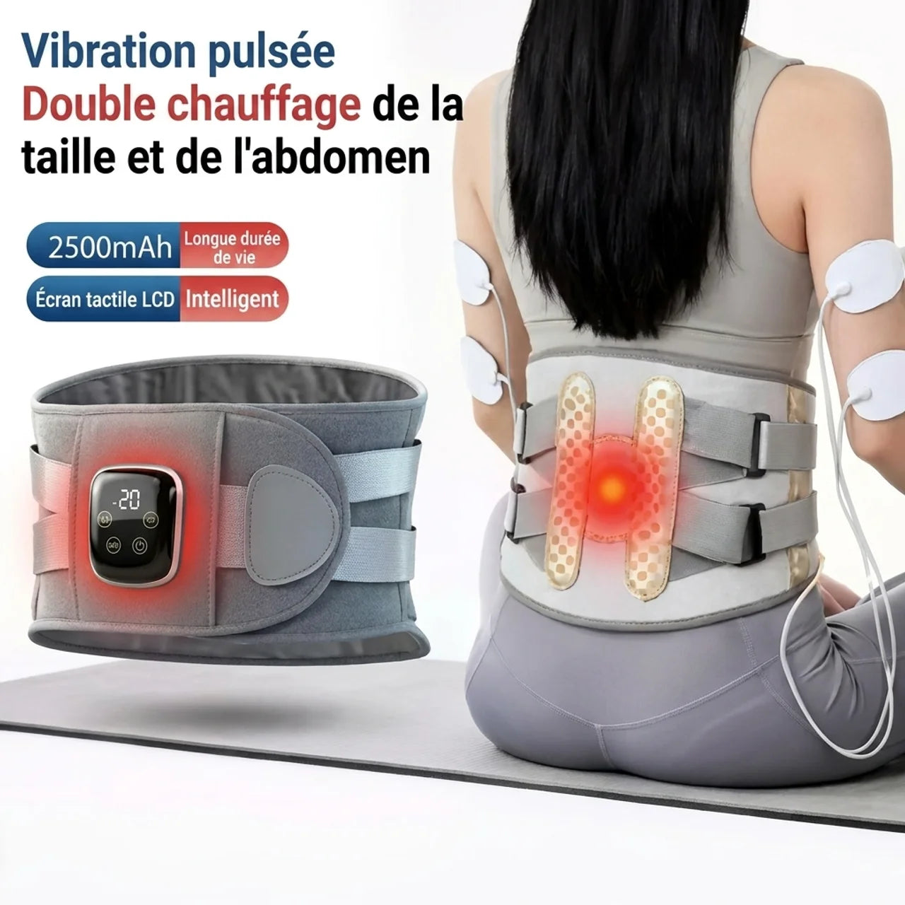 Ceinture Massage EMS Chauffante