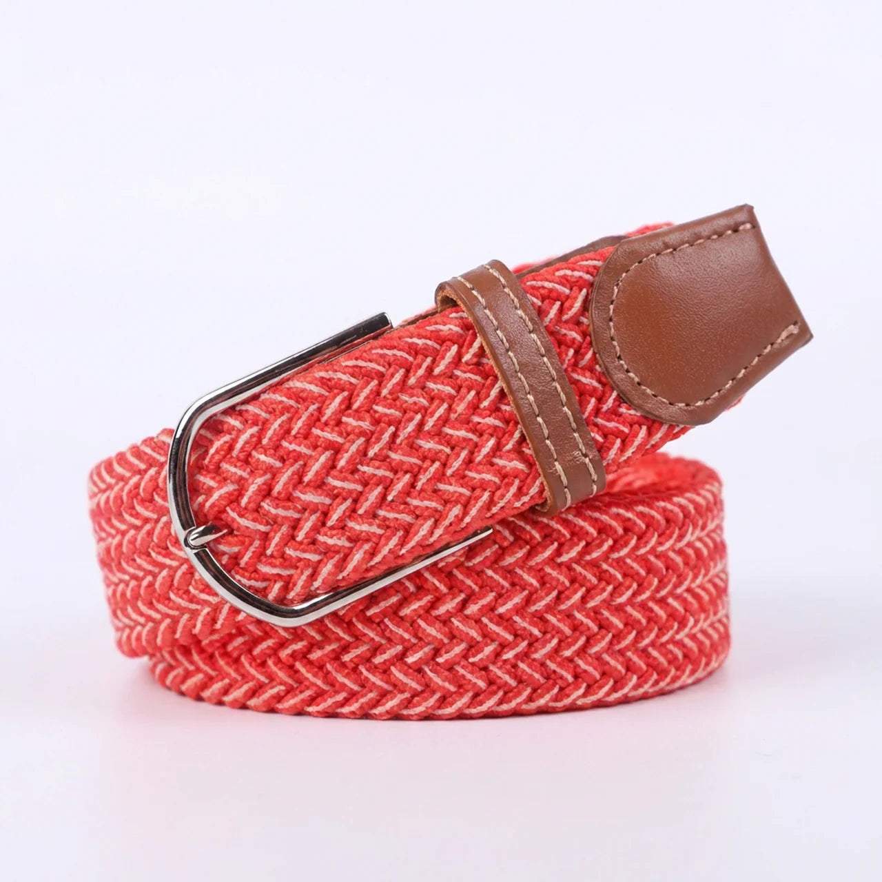 Ceinture Tressée Élastique Unisexe Multicolore