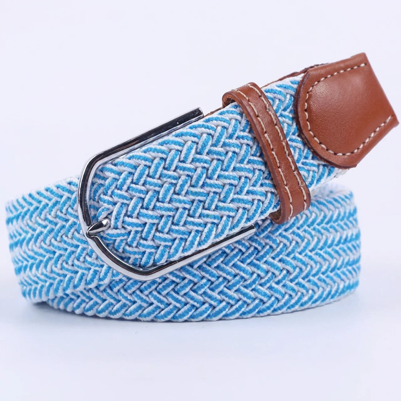 Ceinture Tressée Élastique Unisexe Multicolore