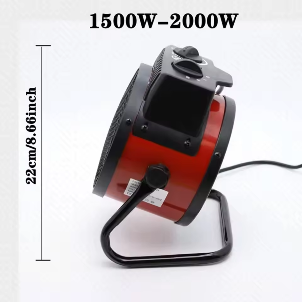 Chauffage Électrique Industriel Portable 1500W/2000W/3000W