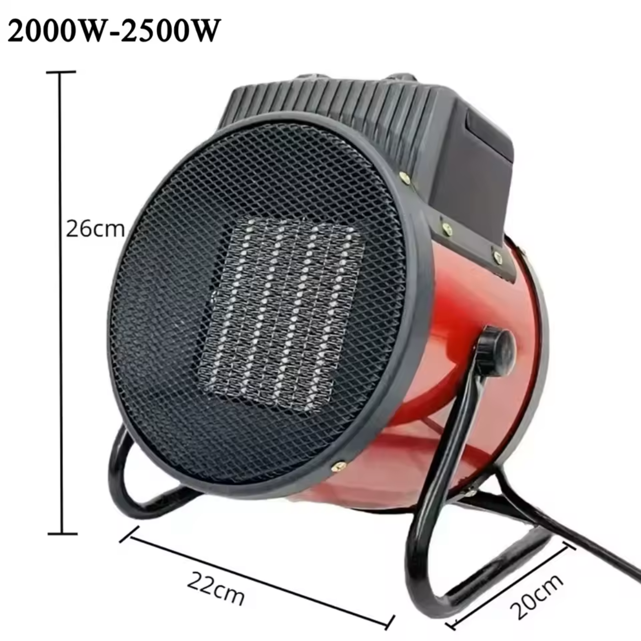 Chauffage Électrique Industriel Portable 1500W/2000W/3000W