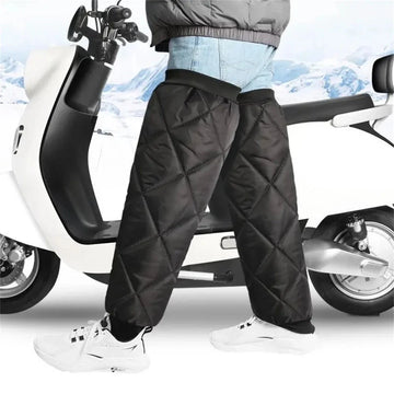 Jambières Chauffantes de Moto Imperméables Protège-Genoux Thermiques et Coupe-Vent