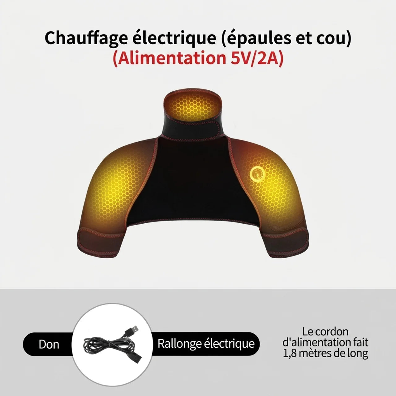 Chauffe Épaules Dos Électrique