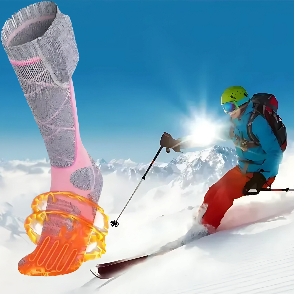 Chaussettes Chauffantes Haute Performance