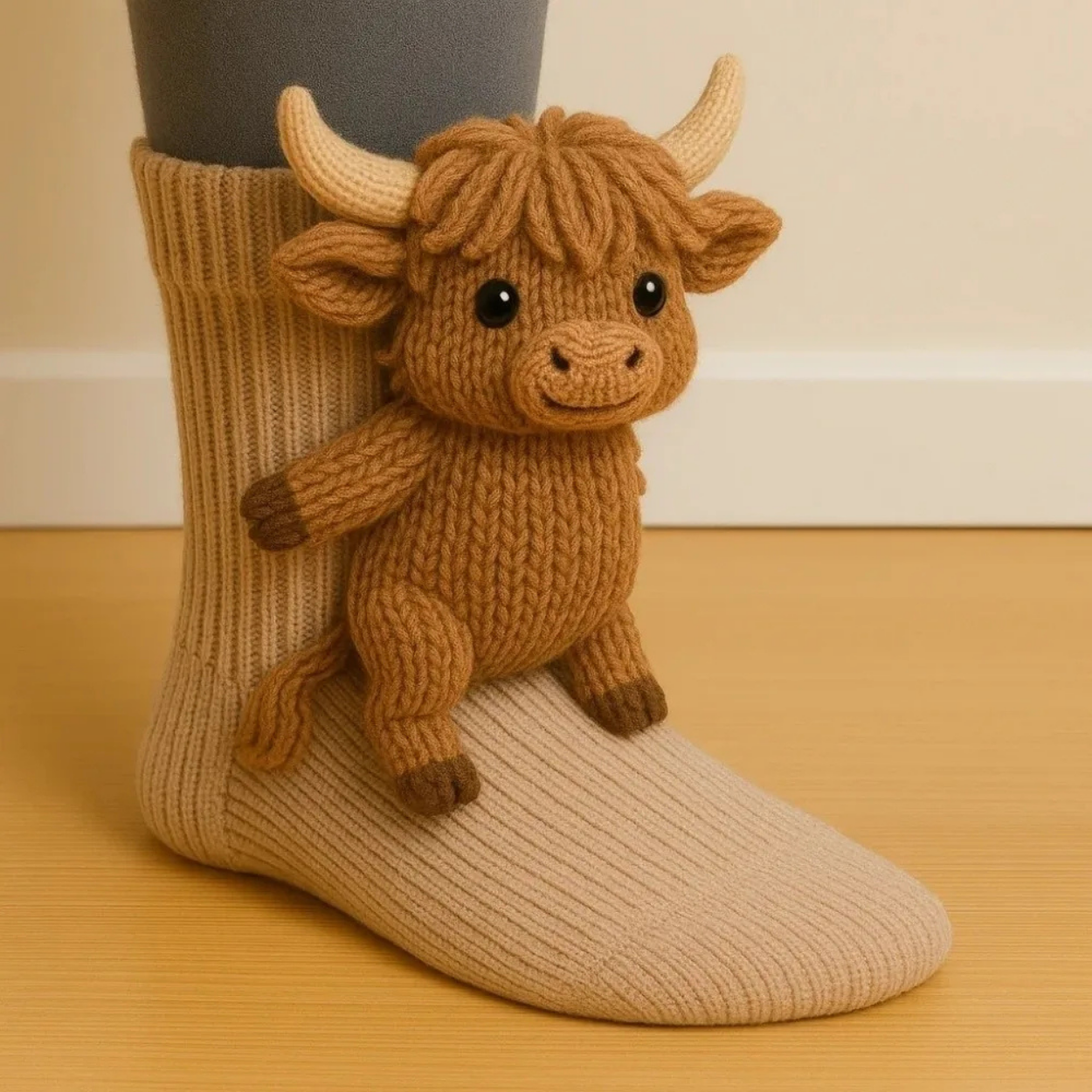 Chaussettes Tricotées 3D Animaux Mignons