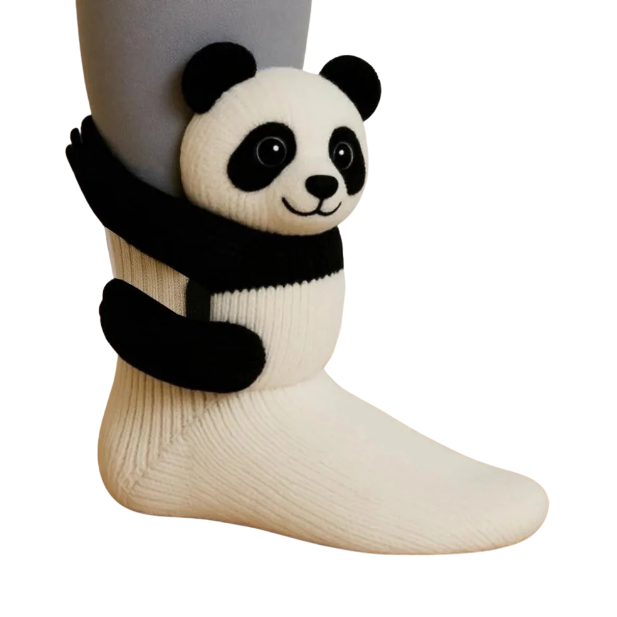 Chaussettes Animaux 3D Tricotées Main - Motifs Mignons (chat, Renard...), Coton Double Couche | Chaussettes Drôles Cadeau Original