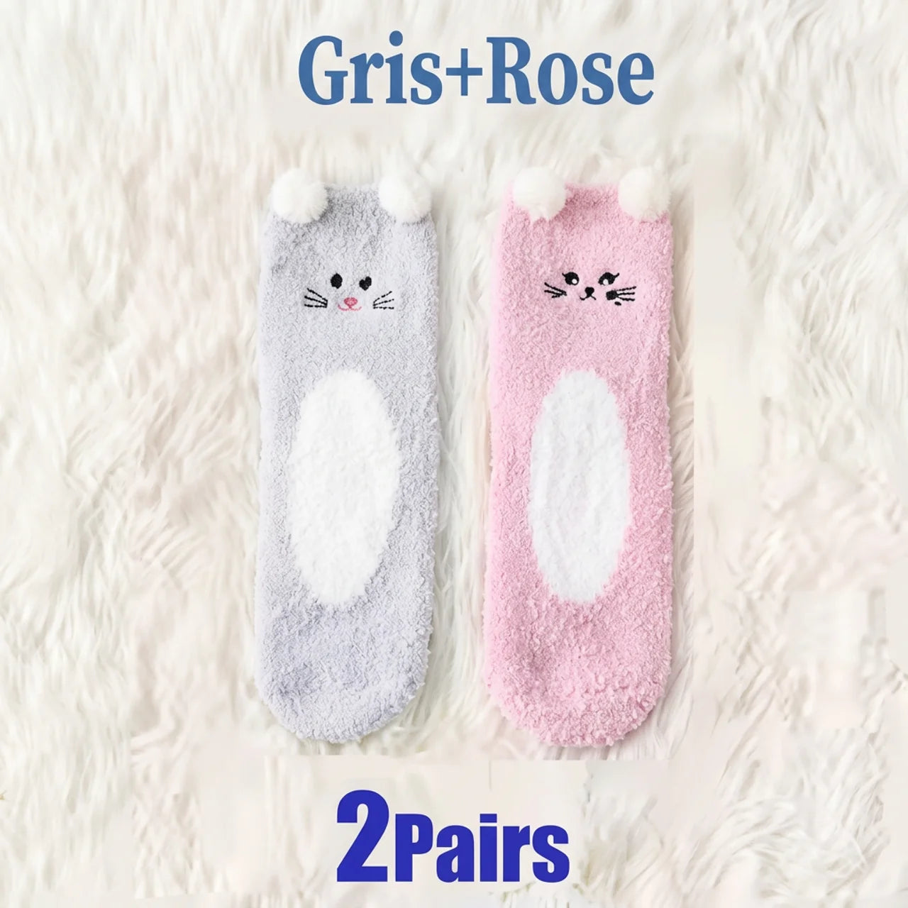 Chaussettes Polaires Animaux Ultra-Douces Chaussettes Chaudes d'Hiver pour Femme