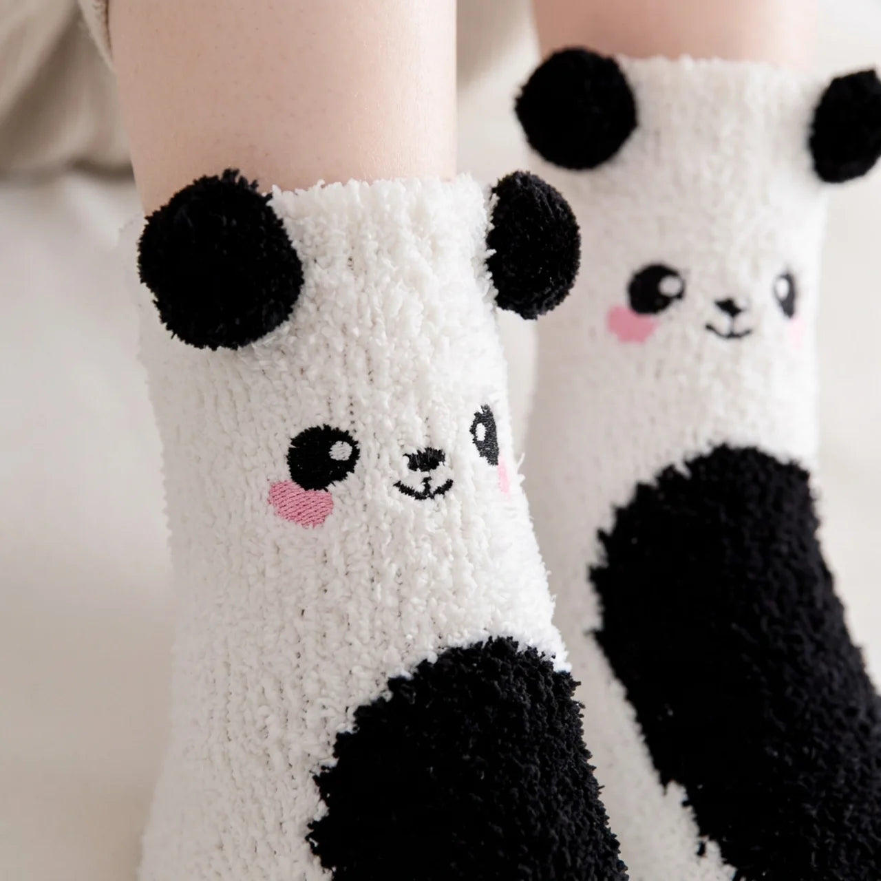 Chaussettes Polaires Animaux Ultra-Douces Chaussettes Chaudes d'Hiver pour Femme