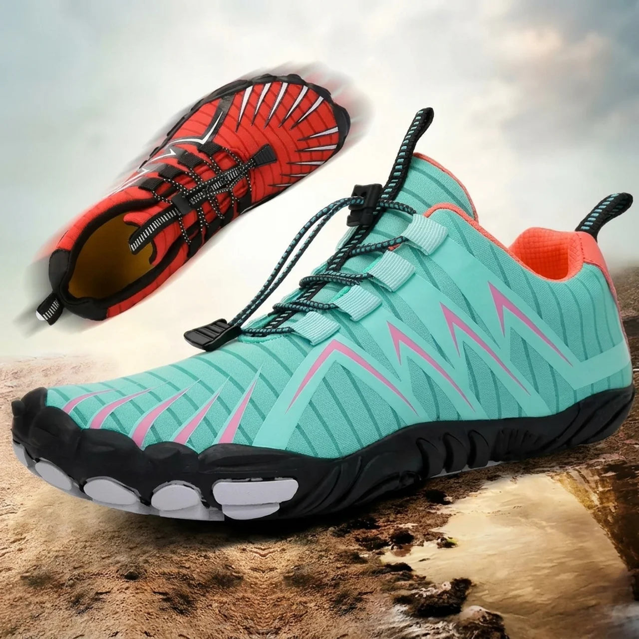 Chaussures Aquatiques Antidérapantes Unisexe Respirantes pour Plage & Randonnée