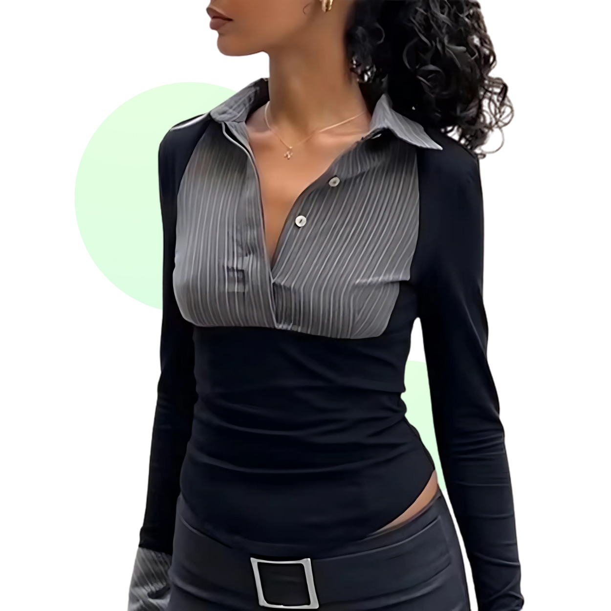 Chemise Patchwork Rayée