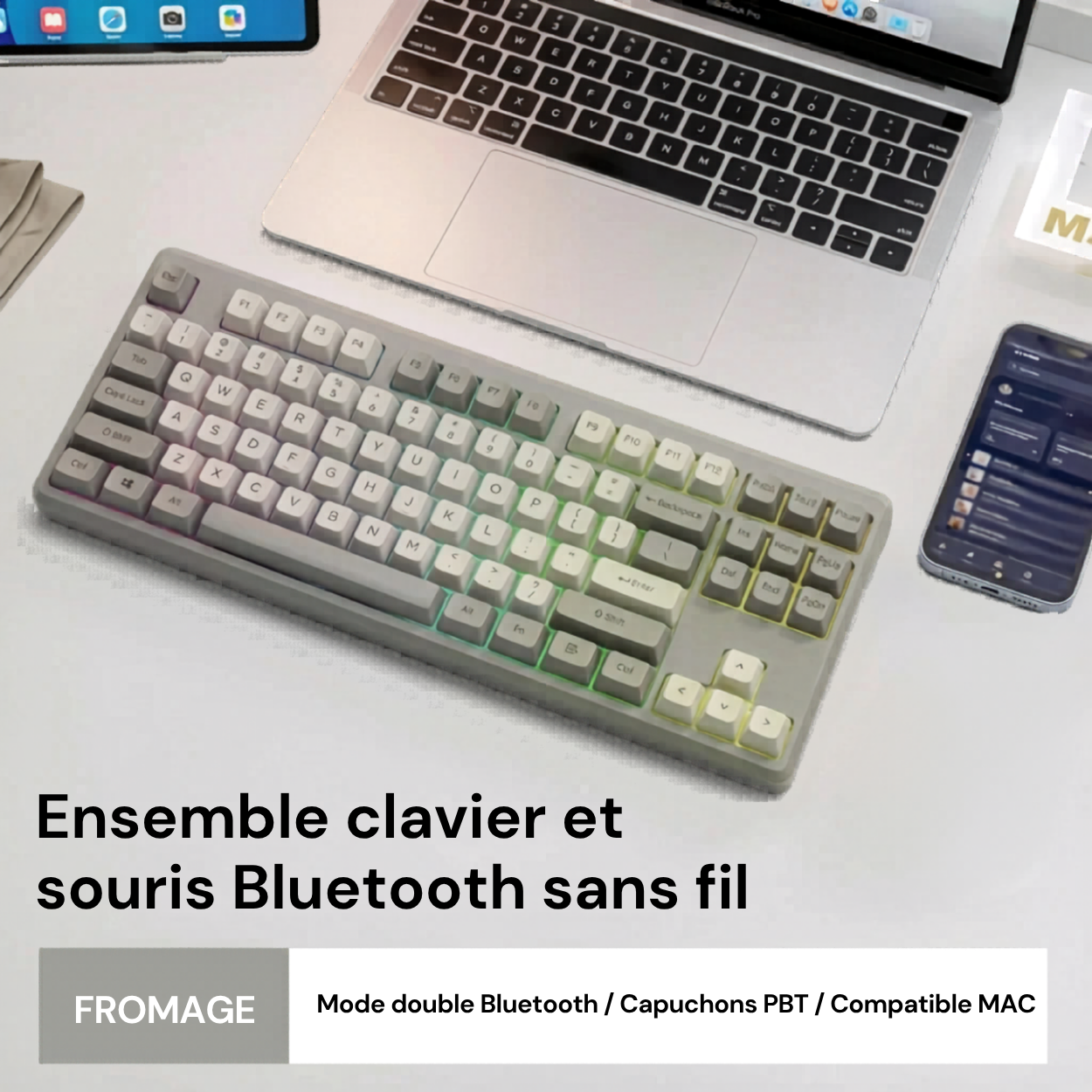 Clavier Bluetooth Gamer 87 Touches