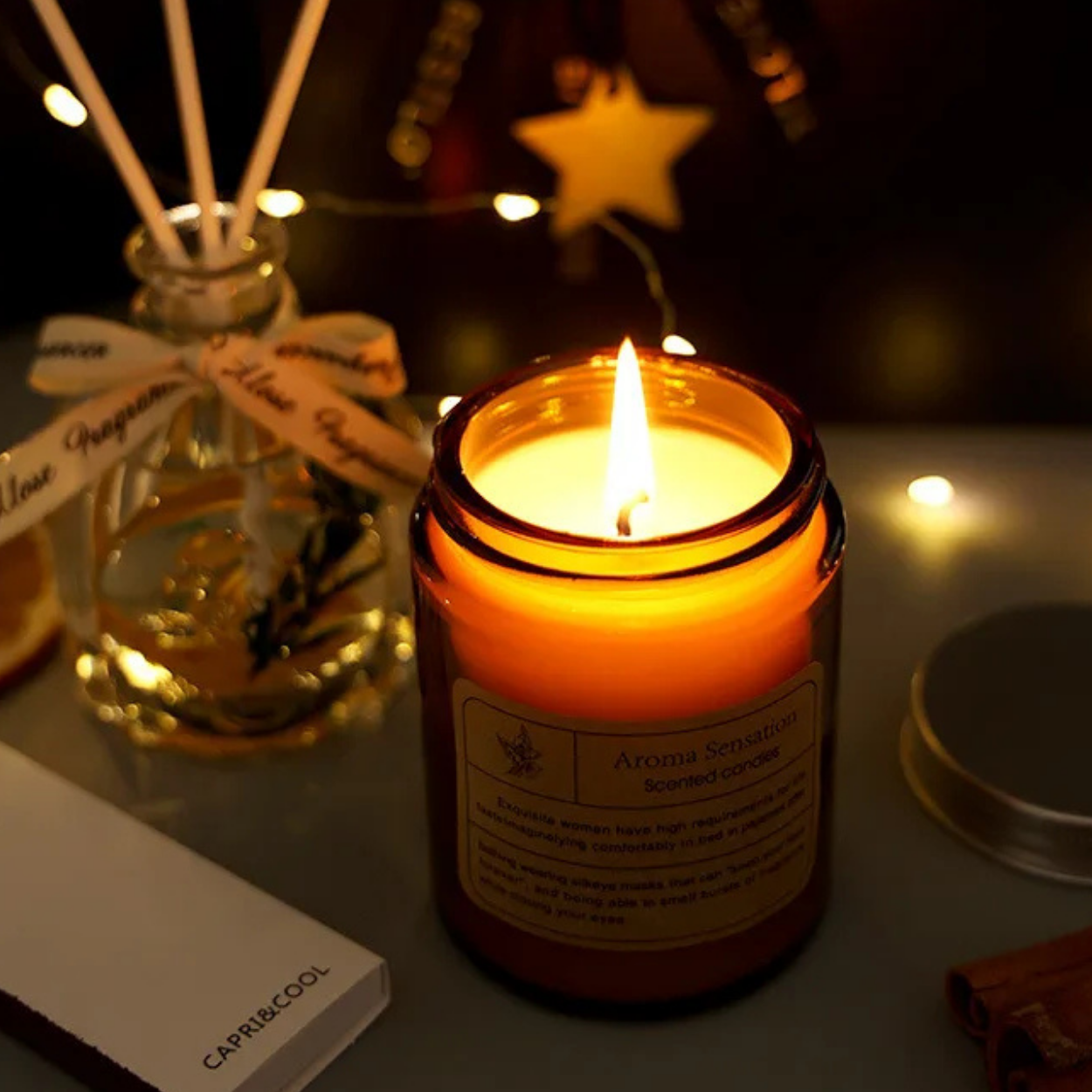 Coffret Cadeau Bougie Parfumée & Parfum d’Ambiance