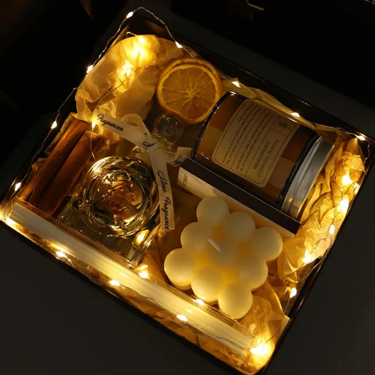 Coffret Cadeau Bougie Parfumée & Parfum d’Ambiance