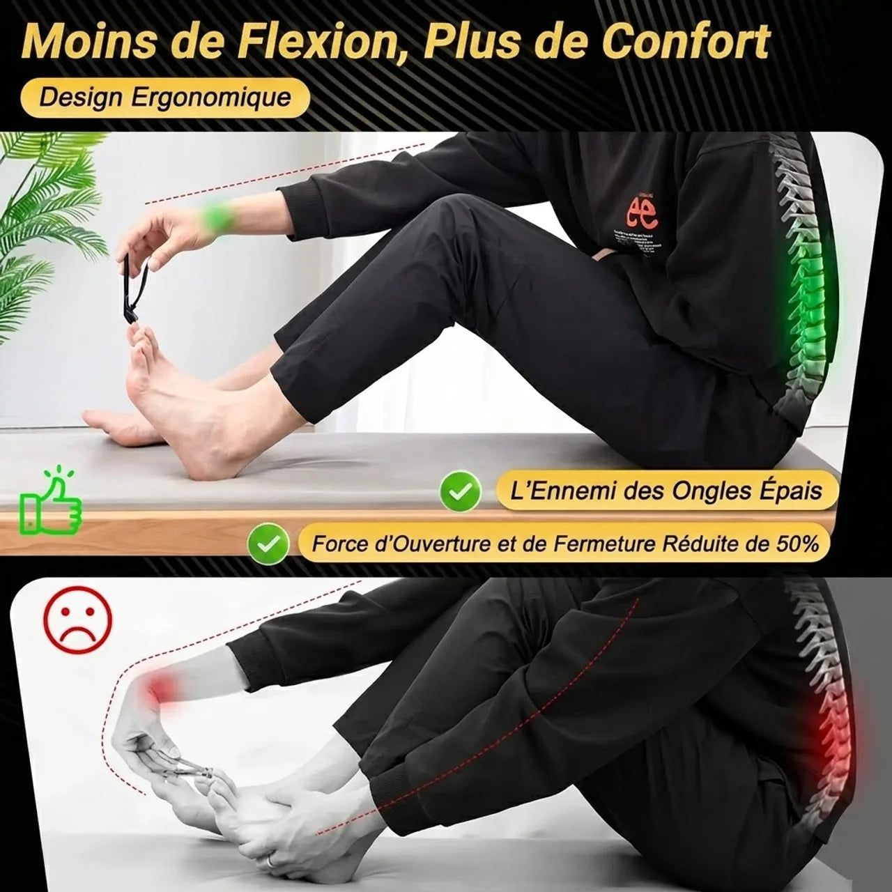Coupe-Ongles Professionnel Ultra Puissant