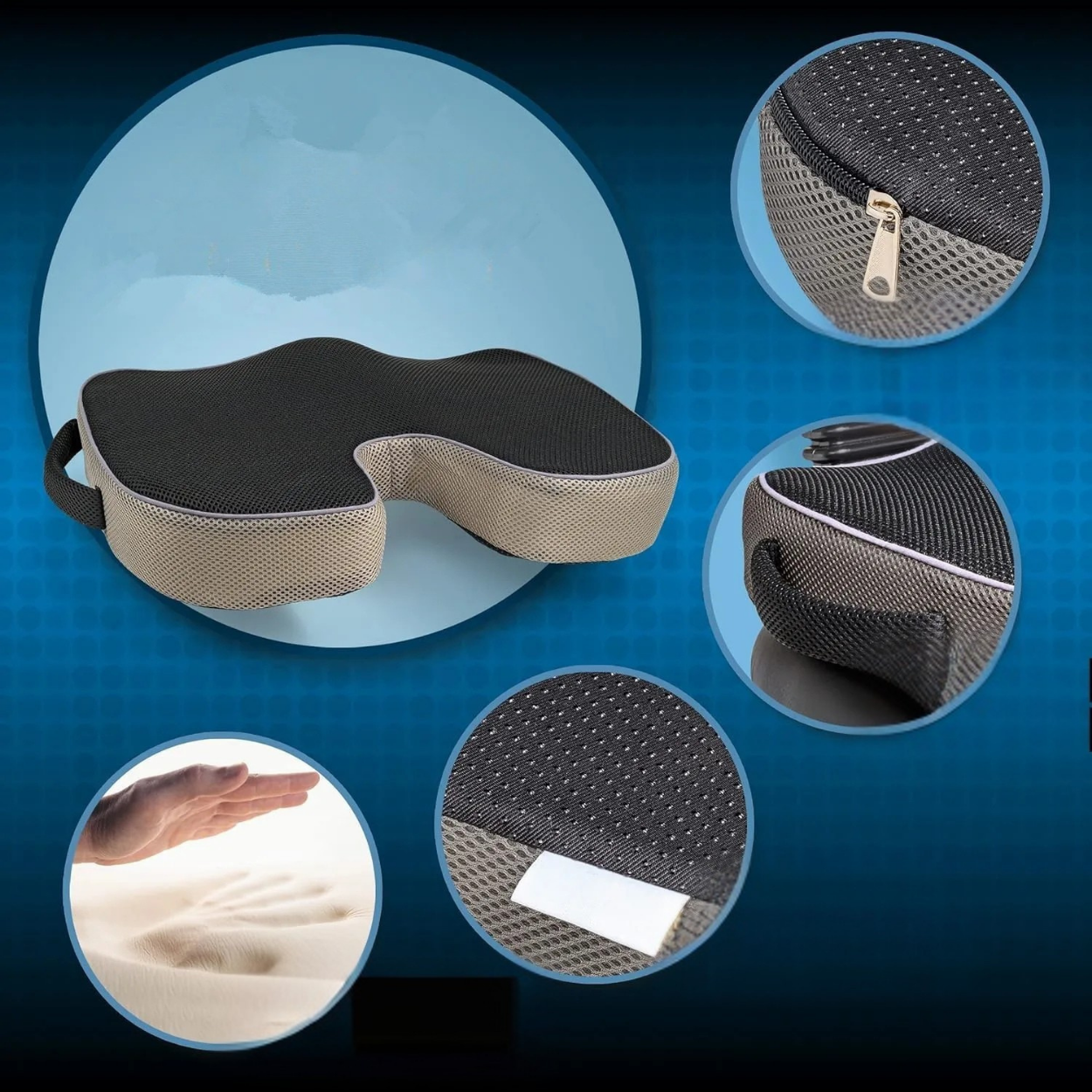 Coussin Orthopédique Mémoire de Forme Soulagement du Dos