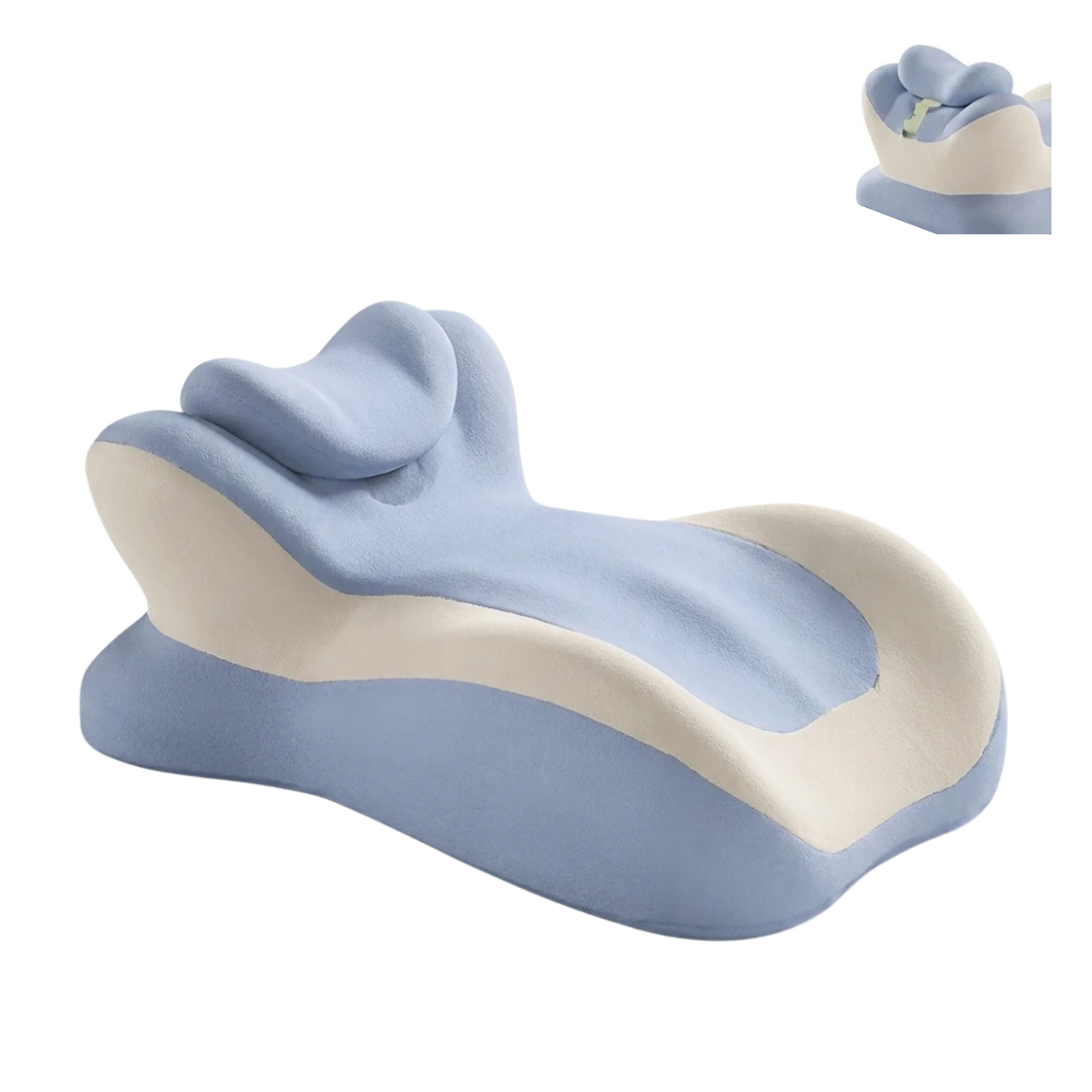Coussin Multifonction Ergonomique Lit et Couple Soutien Dos Nuque et Poitrine