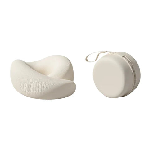 Coussin cervical de voyage en U à mémoire de forme avec housse lavable