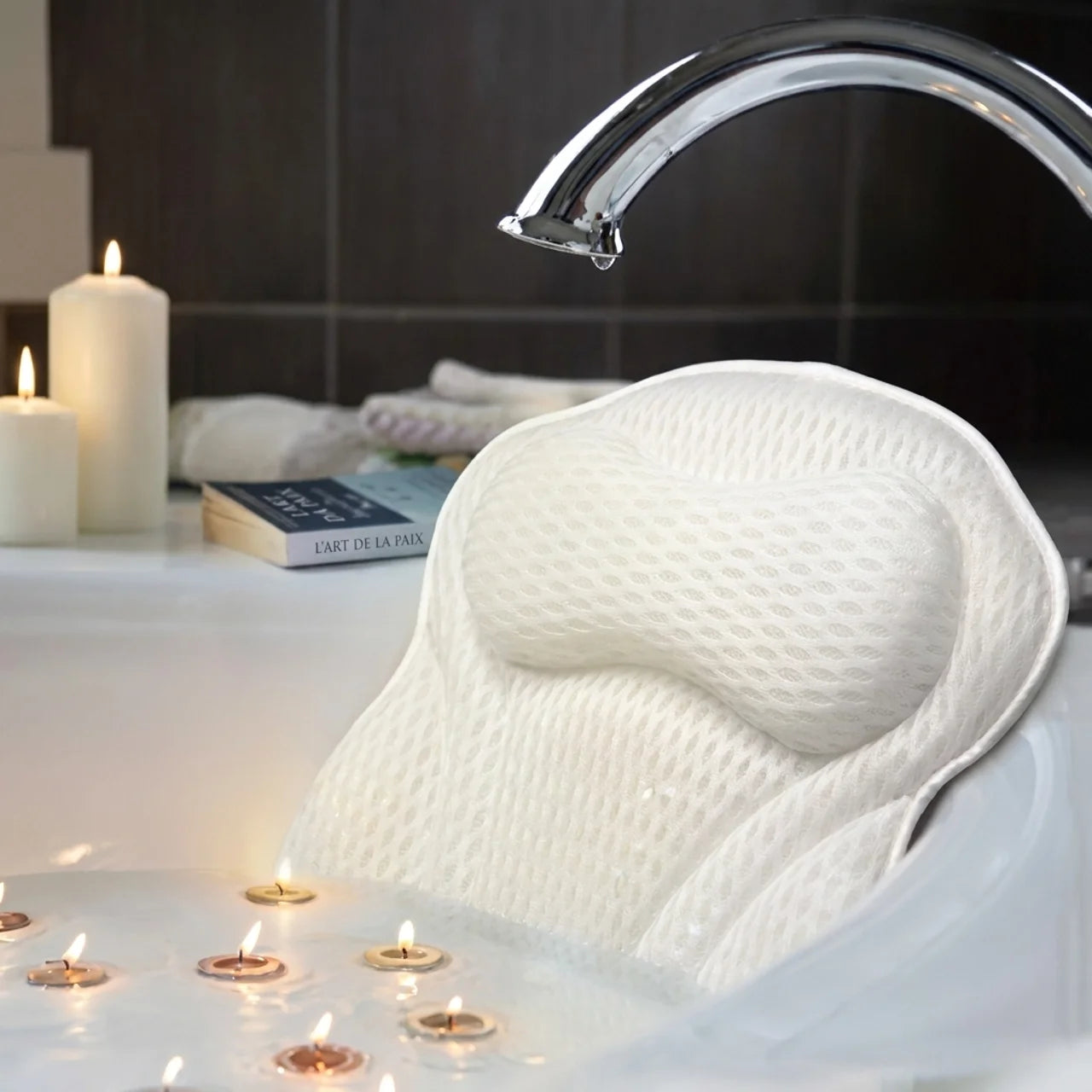 Coussin de Bain Spa avec Ventouses