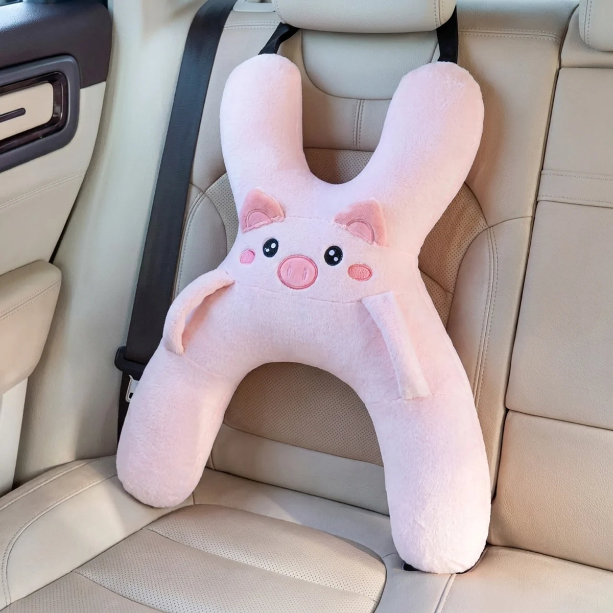 Coussin Voiture Enfant ergonomique en forme de H pour ceinture de sécurité Maintien Tête & Nuque