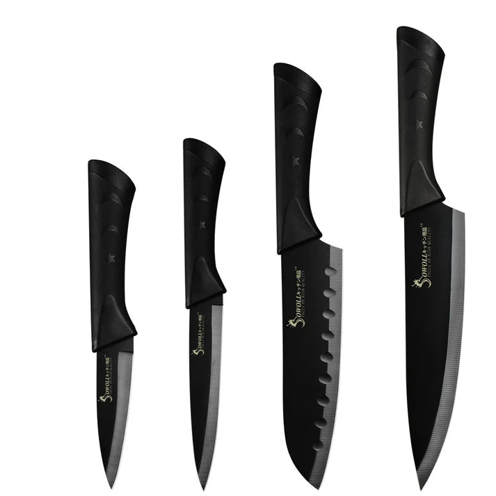 Couteau Cuisine Japonais Acier Noir