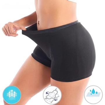 Culotte Menstruelle Shorty Menstruel Grand Flux 120ml Anti-Fuite & Coton Doux