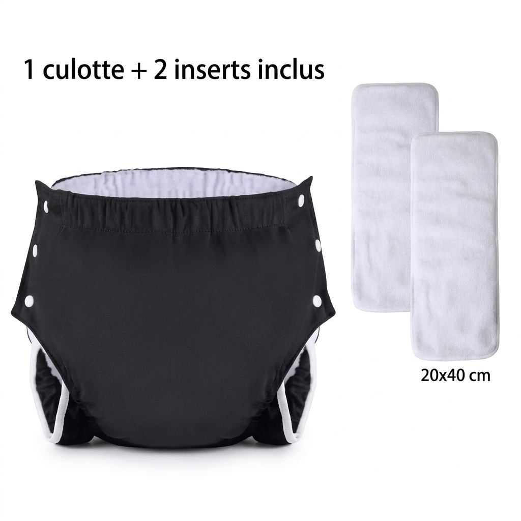 Culotte d'incontinence lavable et ajustable Confort & Anti-fuites pour adultes