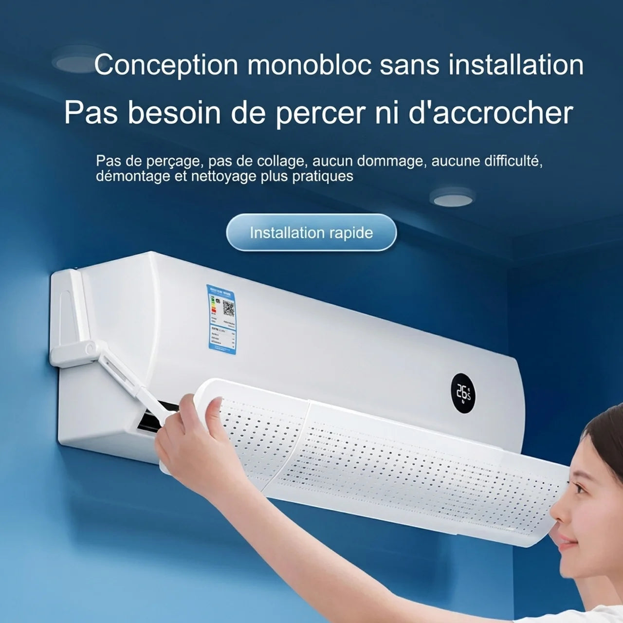 Déflecteur Climatisation Anti Air Direct