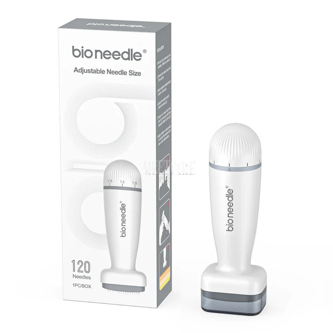 Derma Stamp 120 Aiguilles Soin Cuir Chevelu Barbe et Peau