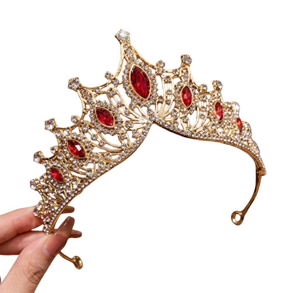 Diadème de princesse à strass Couronne pour femme