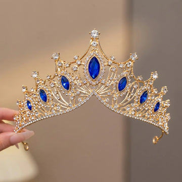 Diadème de princesse à strass Couronne pour femme
