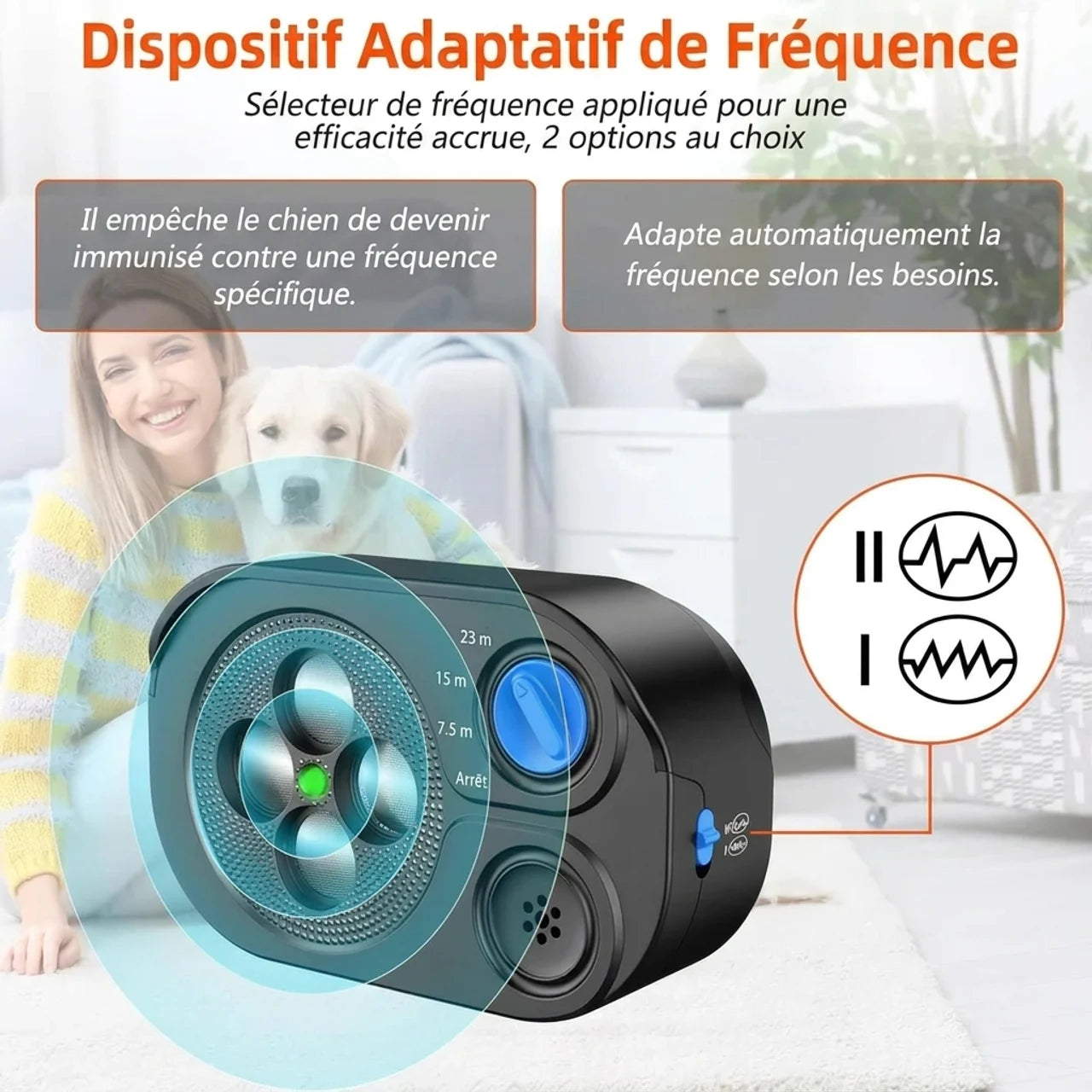 Dispositif Anti Aboiement Ultrason Chien