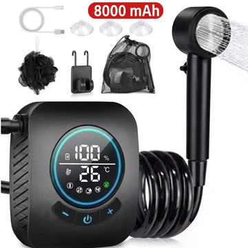 Douche de Camping Portable 8000 mAh Douche Nomade Partout