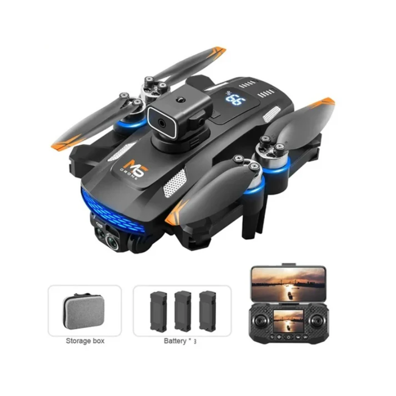 Drone Professionnel 8K Quadricoptère FPV WiFi 5G télécommande écran
