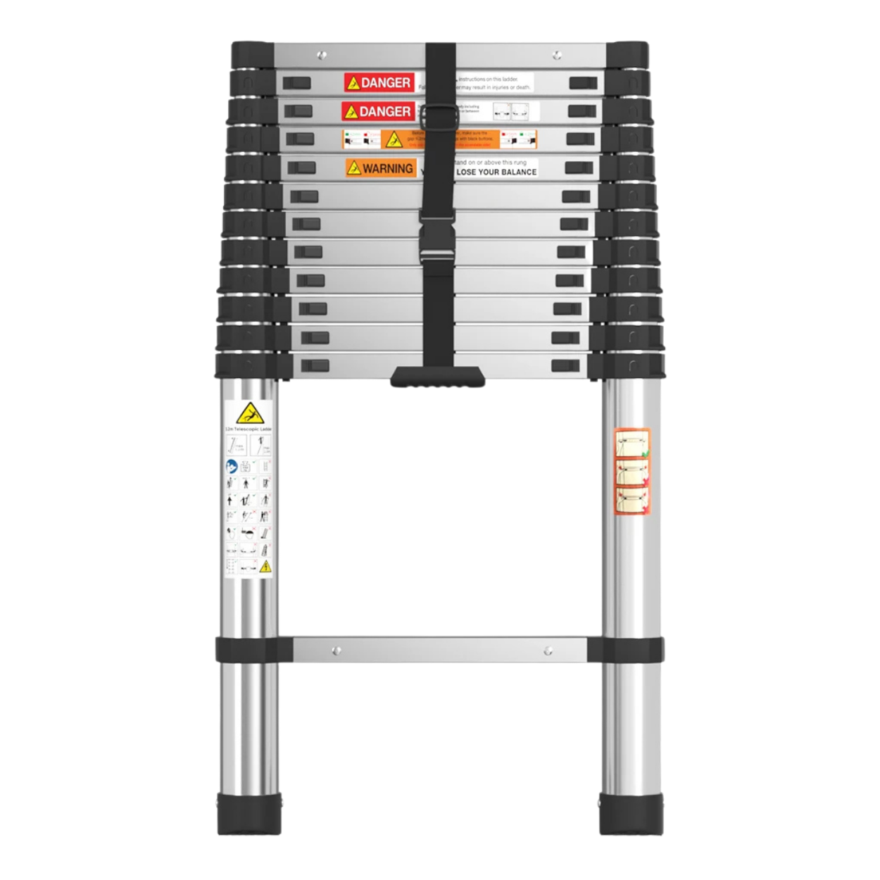 Échelle Télescopique Professionnelle en Acier Inoxydable