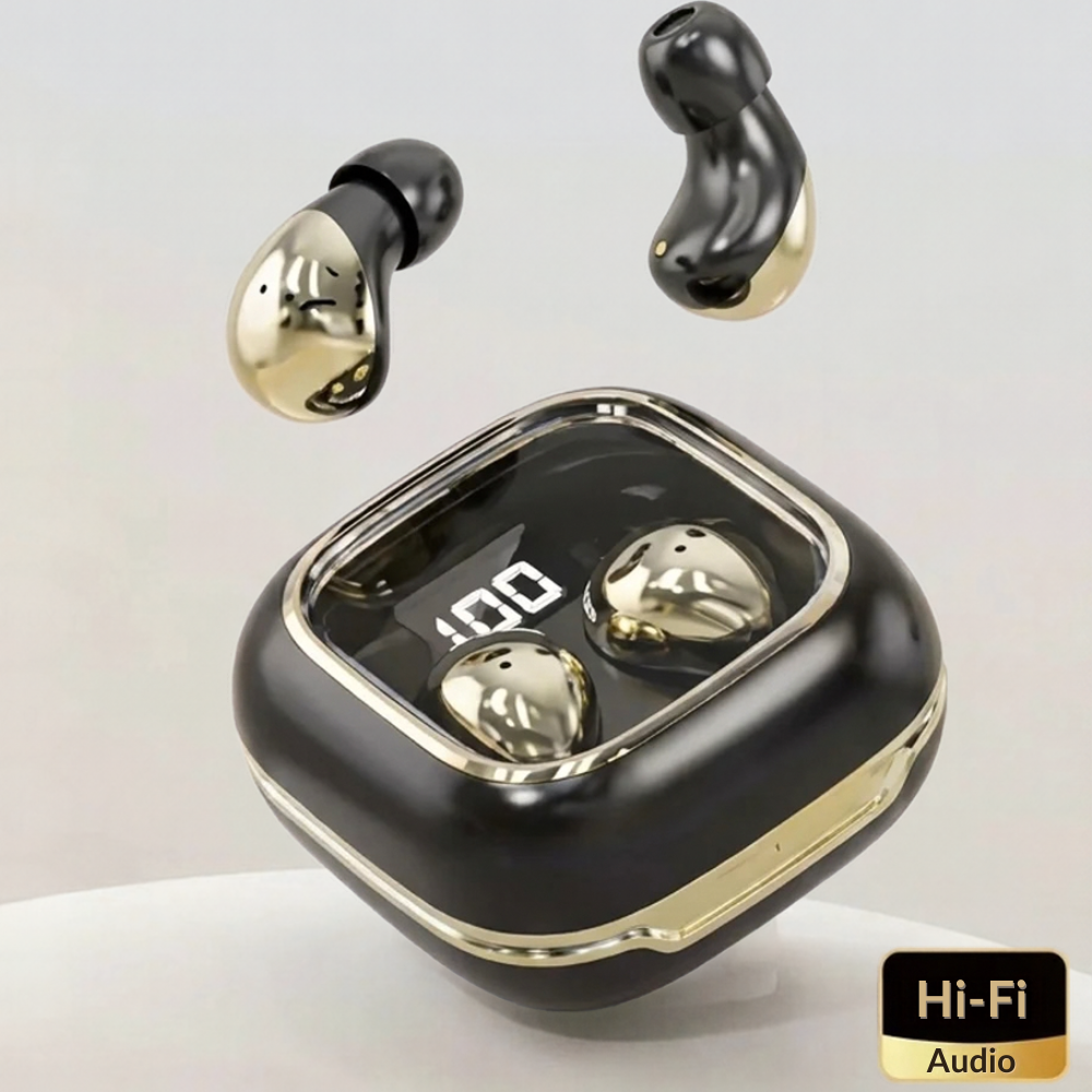 Écouteurs Bluetooth compacts avec boîtier rechargeable