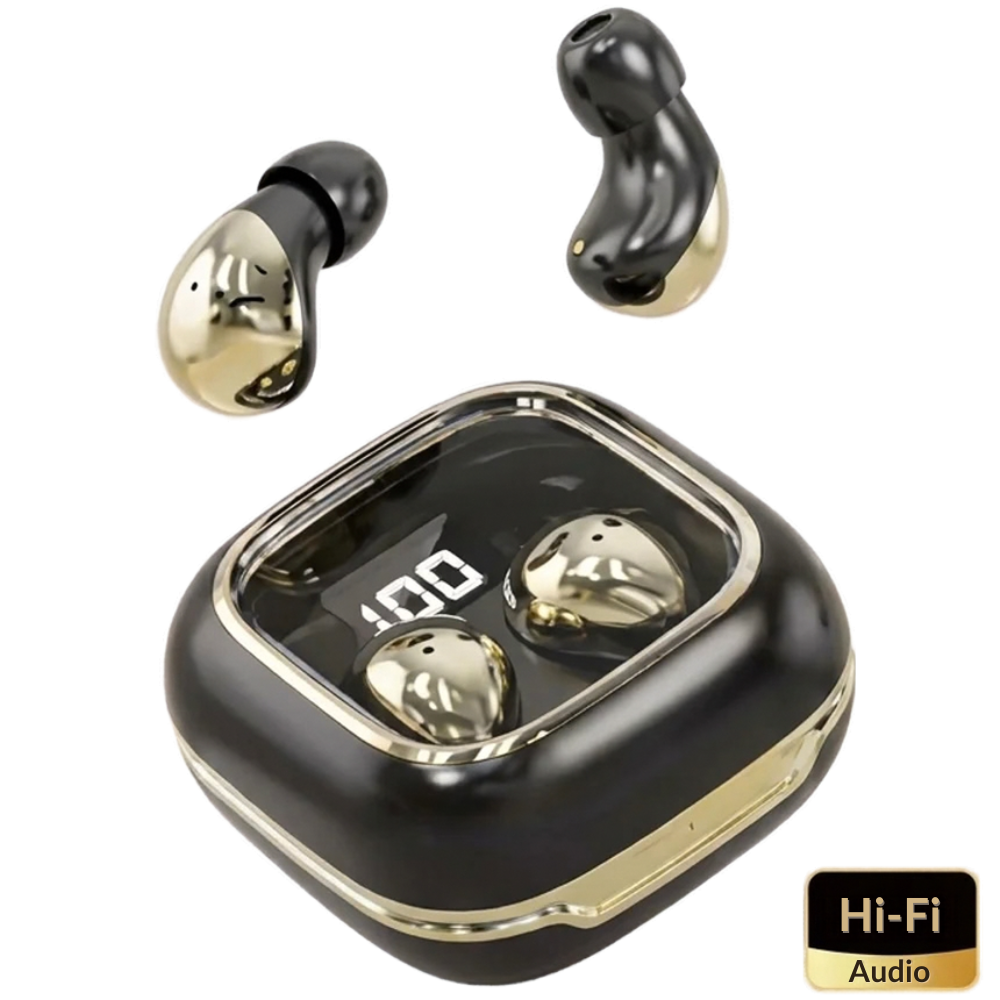 Écouteurs Bluetooth compacts avec boîtier rechargeable