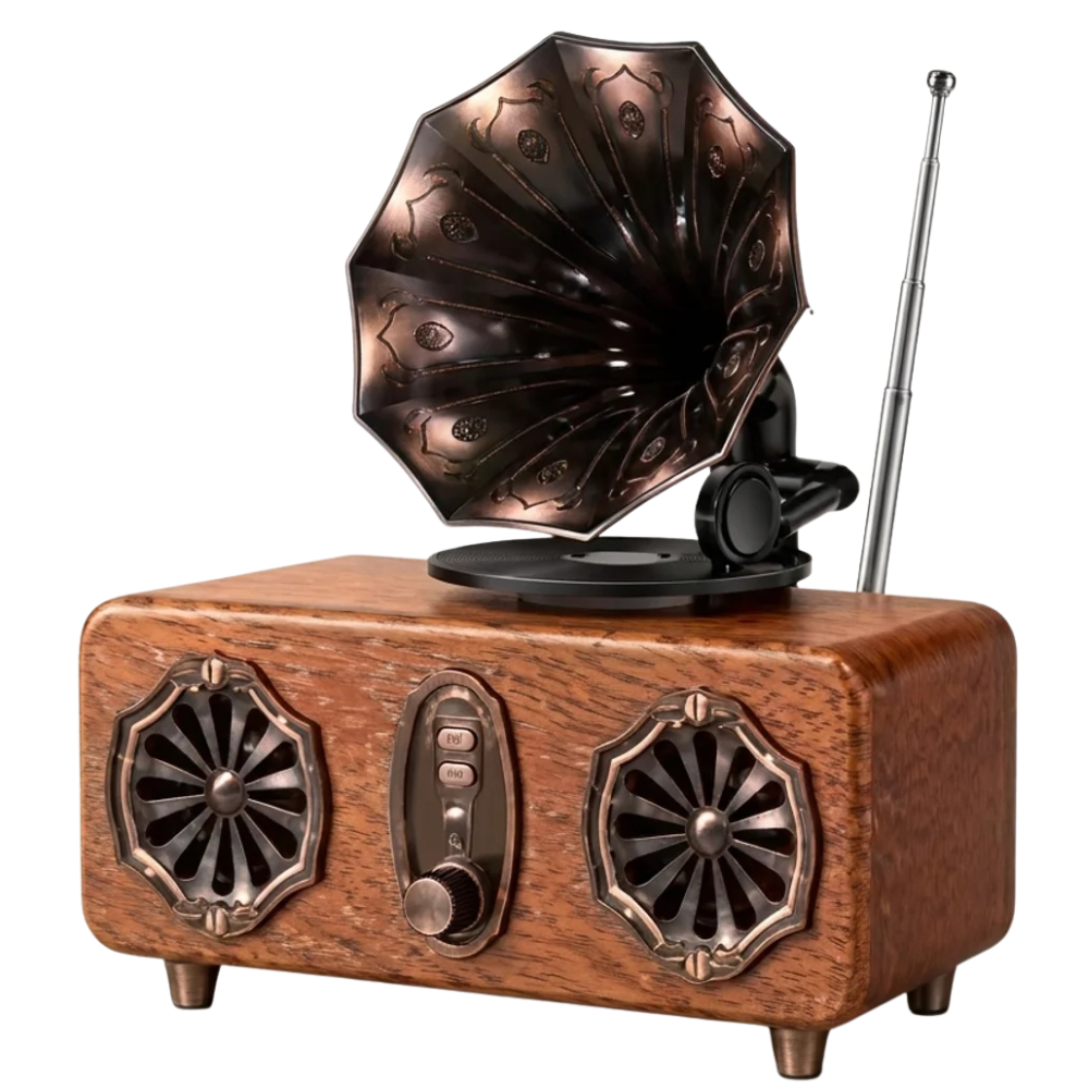 Enceinte Bluetooth vintage Rétro Style Gramophone