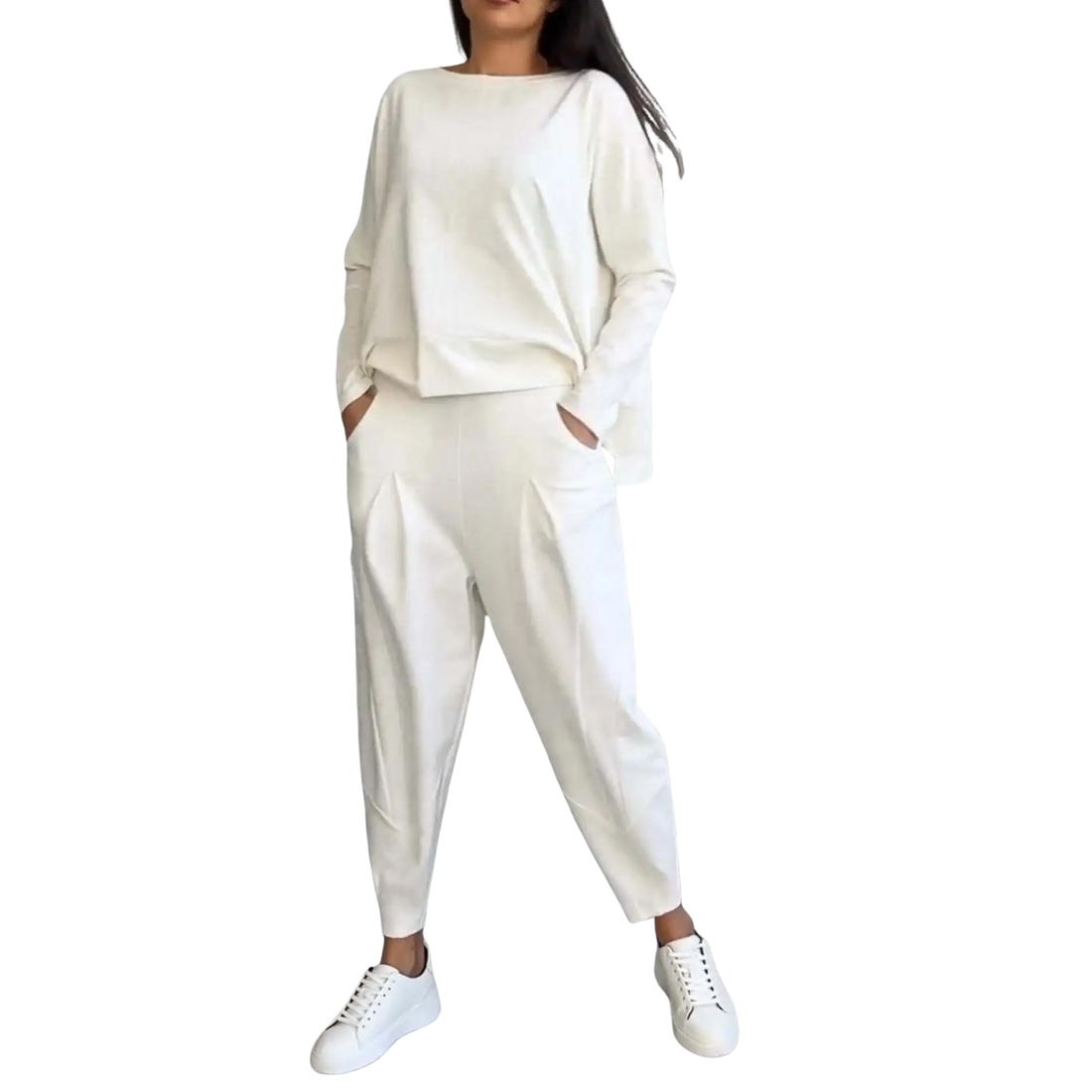 Ensemble Femme 2 Pièces Sweat Oversize & Pantalon Taille Haute