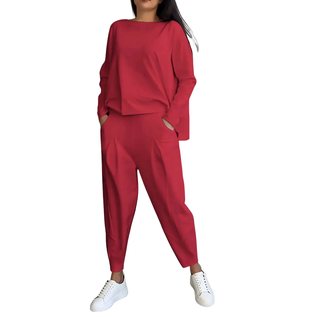 Ensemble Femme 2 Pièces Sweat Oversize & Pantalon Taille Haute
