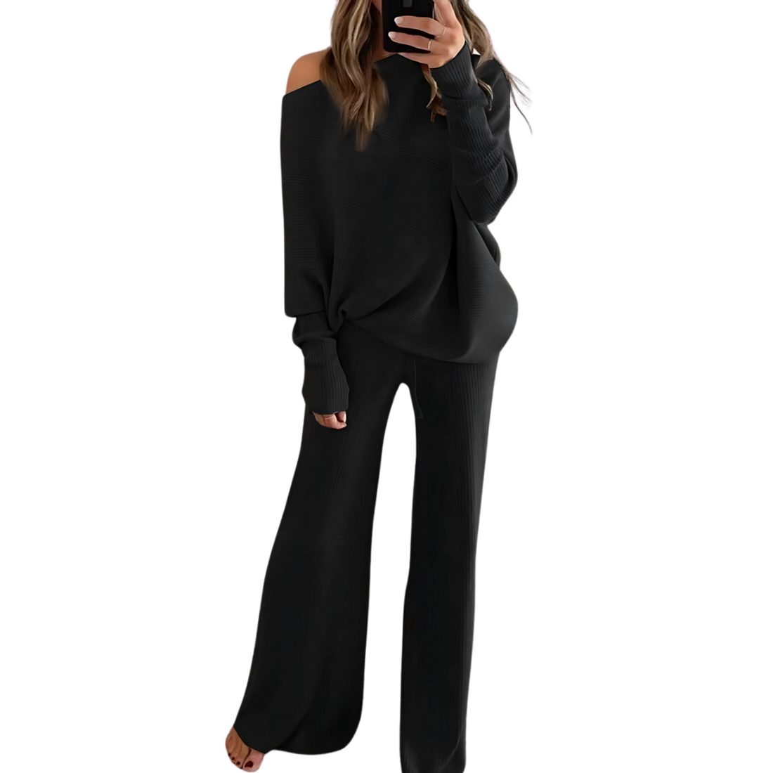 Ensemble Pull & Pantalon Large Confort et Élégance