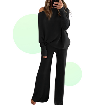Ensemble Pull & Pantalon Large Confort et Élégance