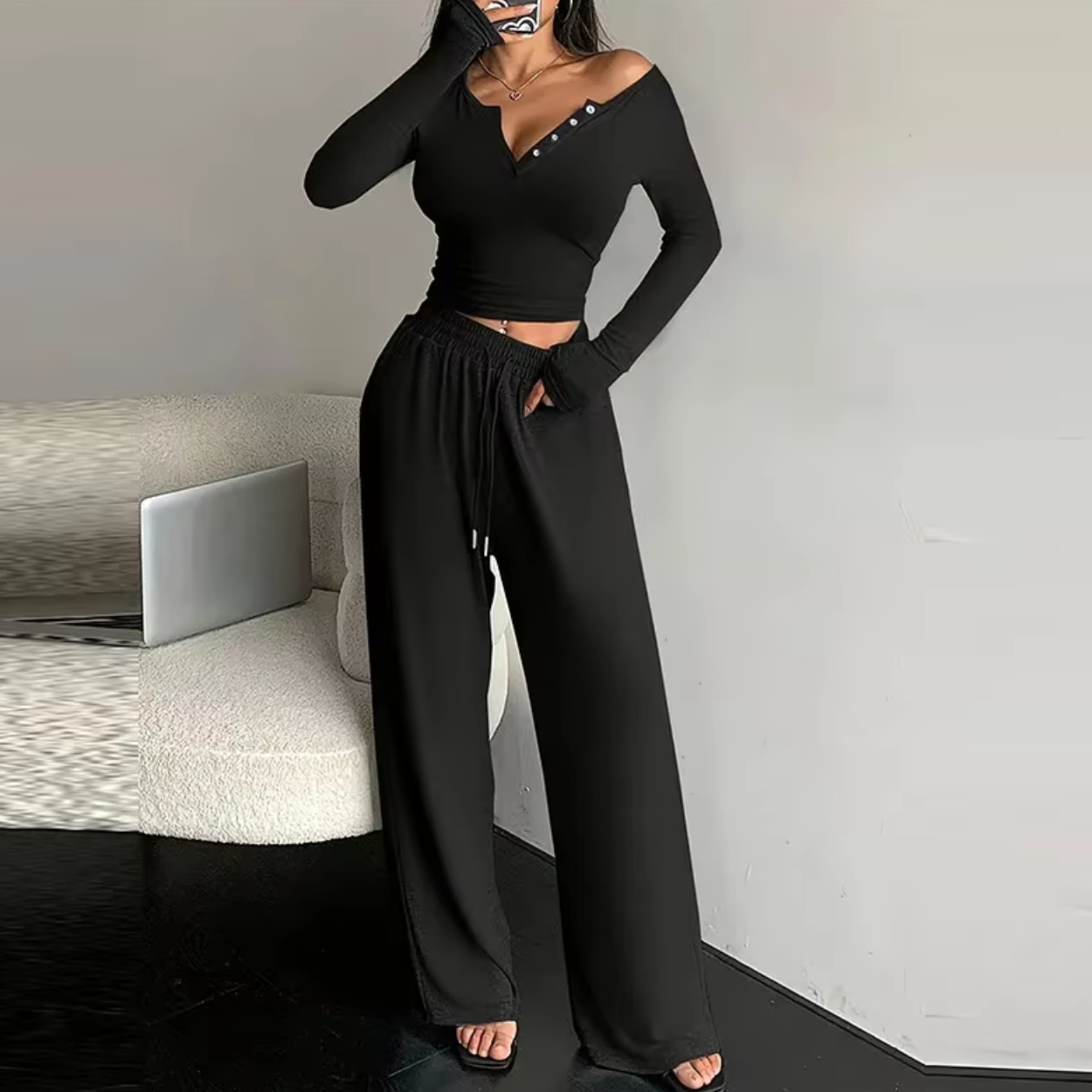 Ensemble Pull & Pantalon Large