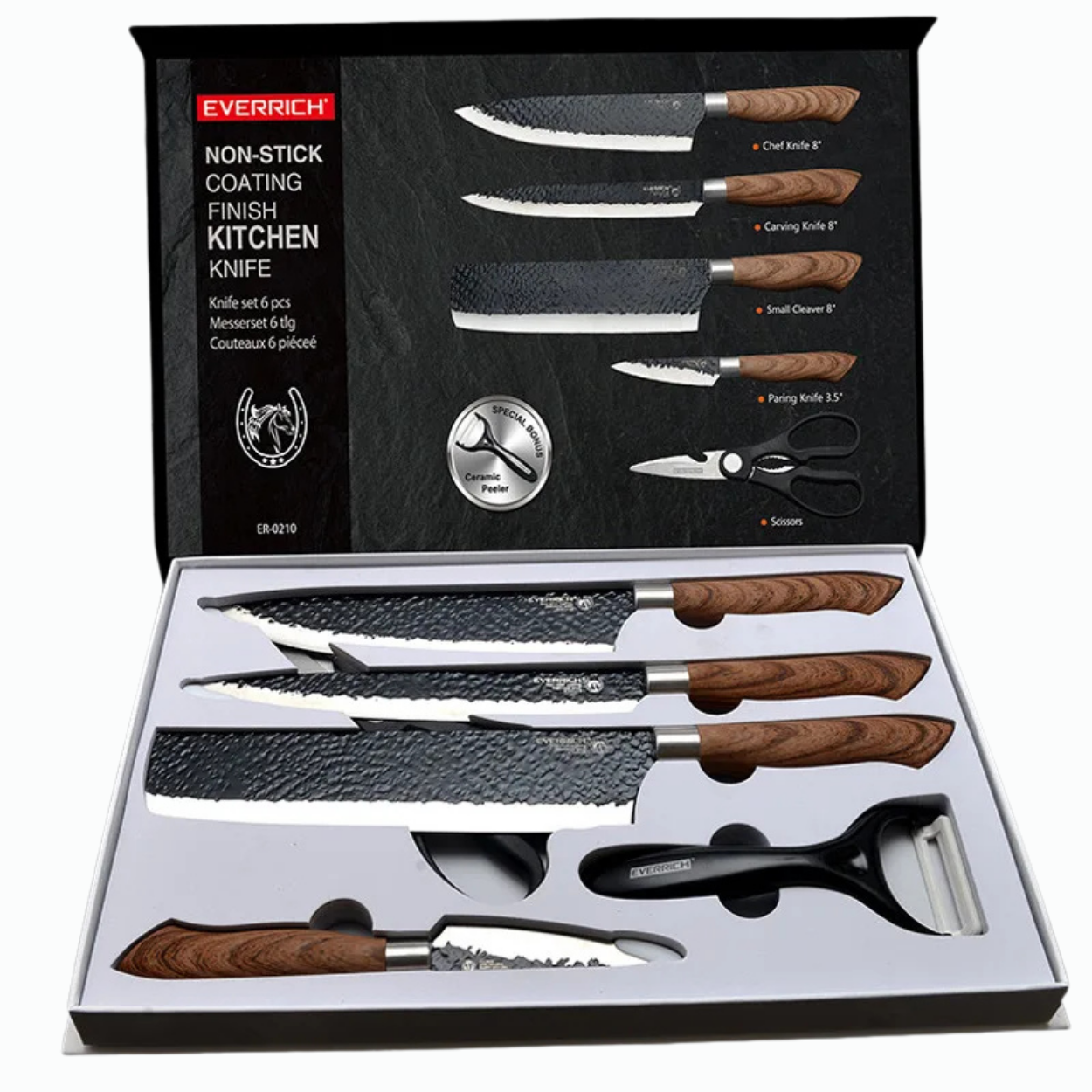 Ensemble de couteaux de cuisine forgés