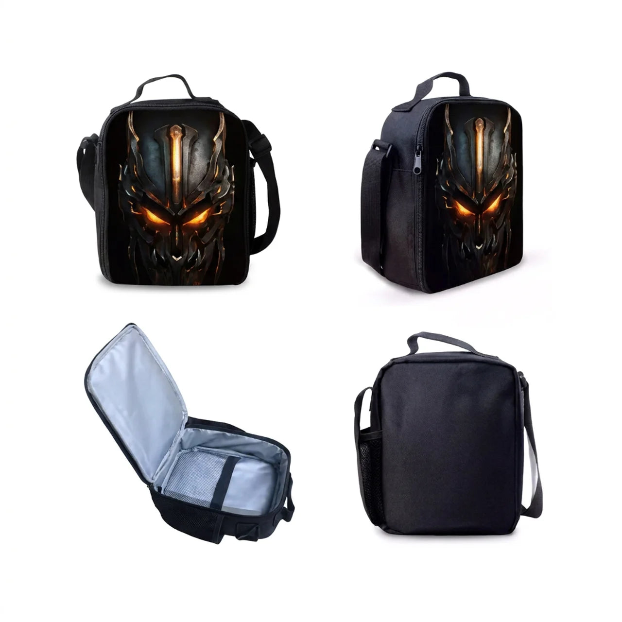 Ensemble 3 Pièces Sac à Dos Robot Mécanique 3D Sac d'École Sac Repas & Trousse