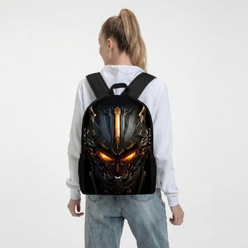 Ensemble 3 Pièces Sac à Dos Robot Mécanique 3D Sac d'École Sac Repas & Trousse