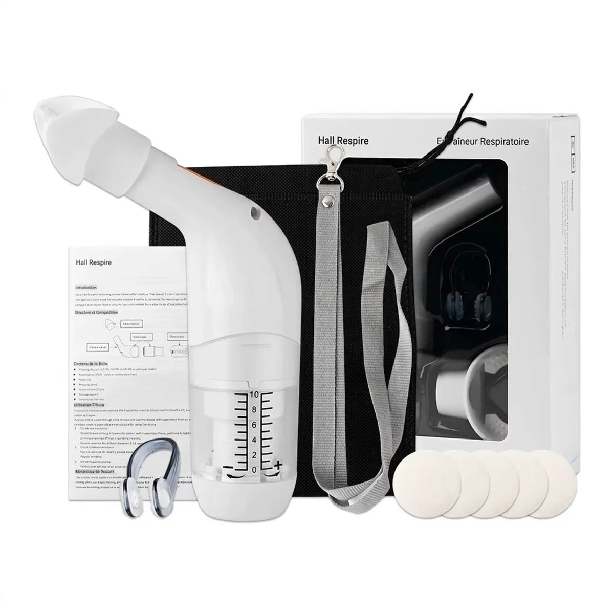 Entraîneur Respiratoire Portable Renforcement Pulmonaire & Mucus