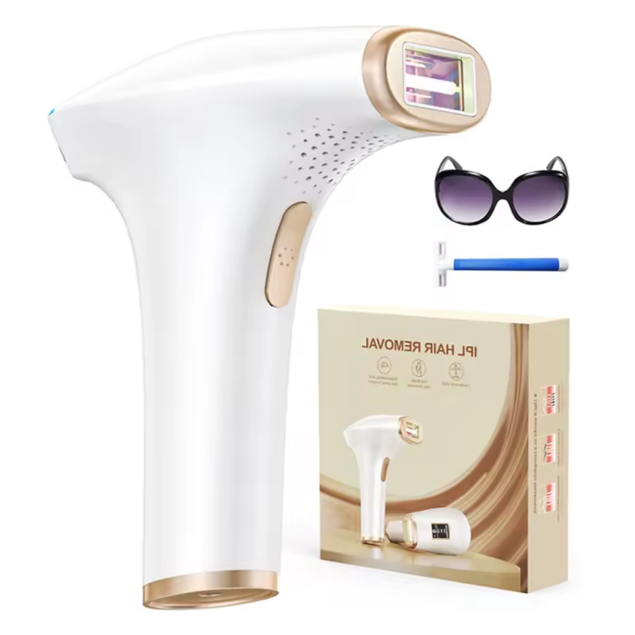 Épilateur à Lumière Pulsée 3-en-1 Rajeunissement & Anti Acné