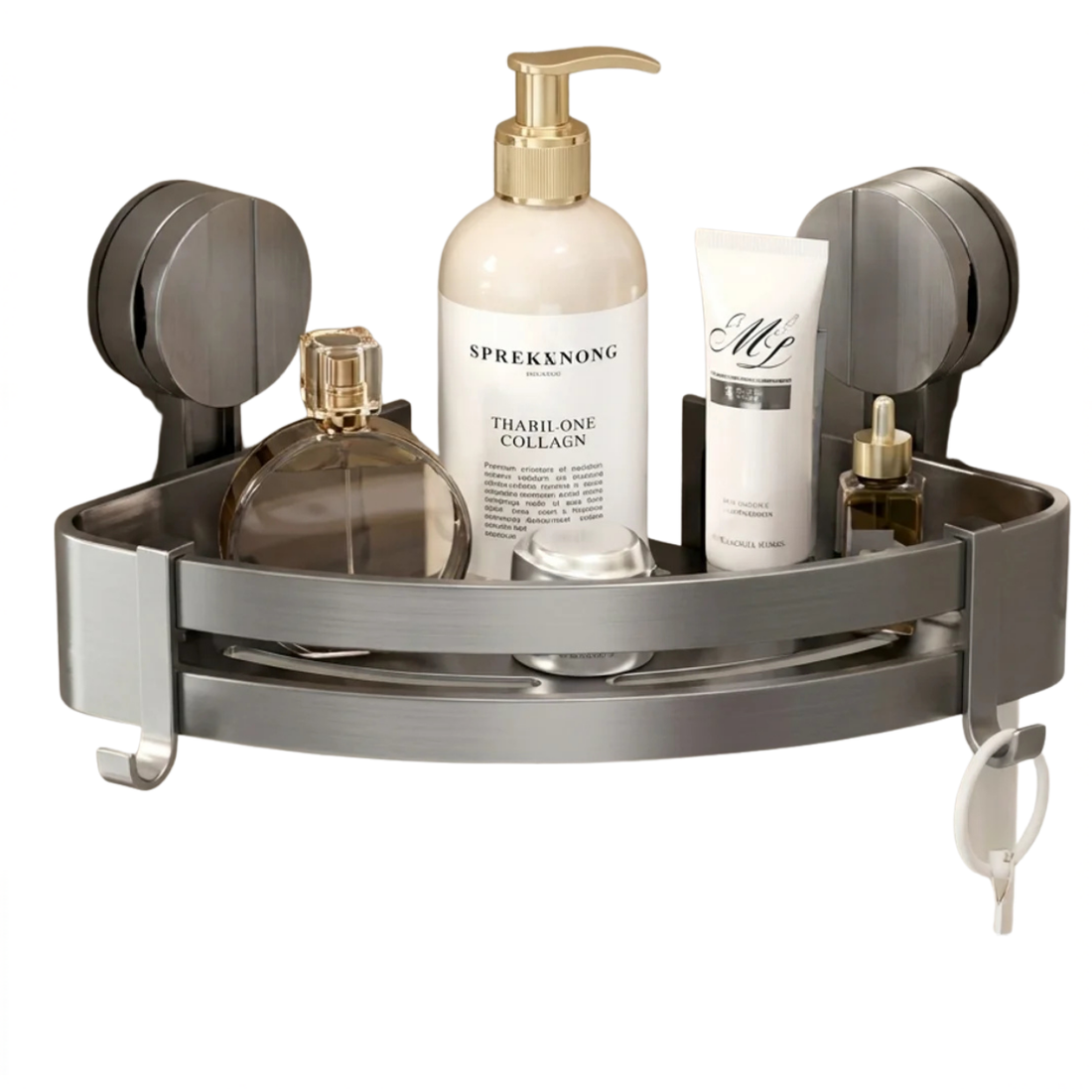 Étagère de Douche Sans Perçage avec Ventouses Ultra Puissantes