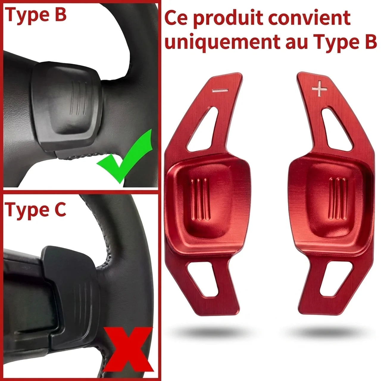 Extensions de Palettes DSG Sport pour Volant Volkswagen