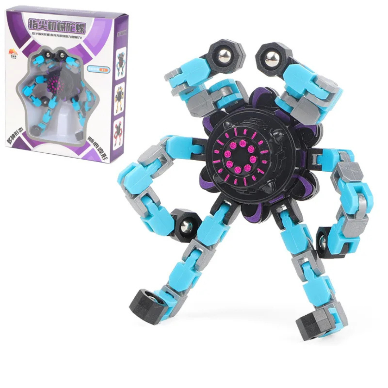 Fidget Spinner Déformable avec Ventouse – Body Technology